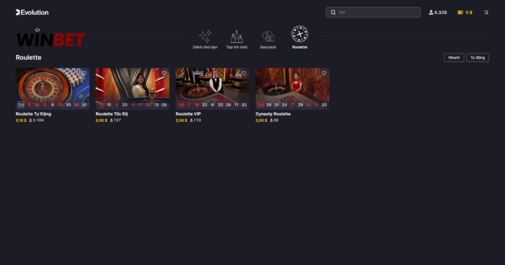 Live casino
