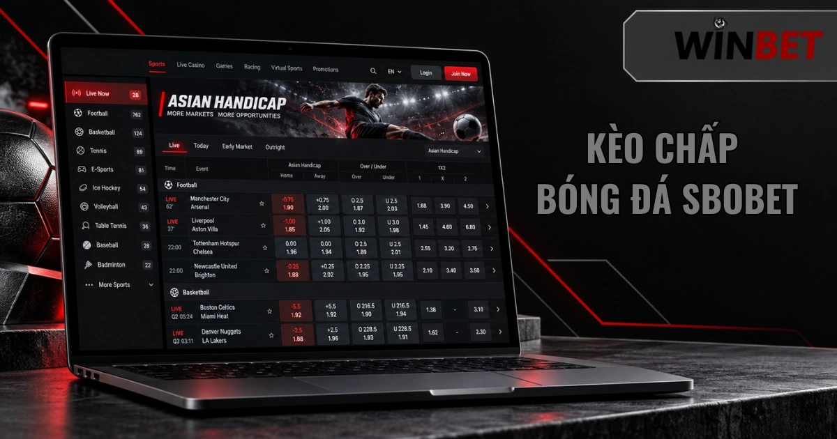 kèo chấp bóng đá sbobet, mốc chấp SBOBET, đội cửa trên SBOBET