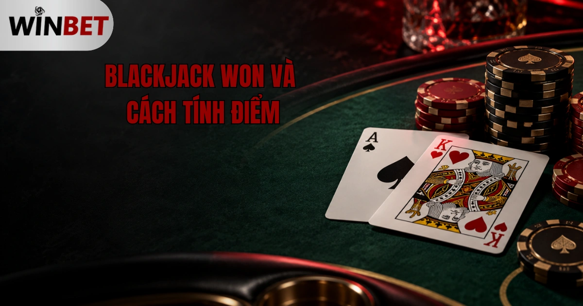 blackjack won và cách tính điểm, giá trị lá bài WON, lượt rút WON